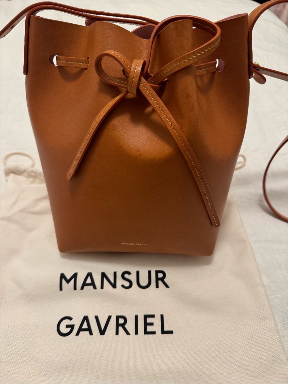 Mansur Gavriel Leather Bucket Bag